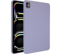Accezz Liquid Silicone Backcover avec porte-stylo pour l'Apple iPad Pro 11 (2024) M4 - Lilas