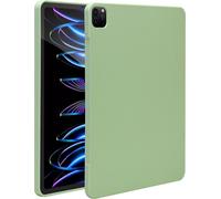 Accezz Liquid Silicone Backcover avec porte-stylo pour l'Apple iPad Pro 12.9 (2022) / Pro 12.9 (2021) / Pro 12.9 (2020) - Vert clair