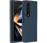 Accezz Liquid Silicone Backcover pour le Samsung Galaxy Z Fold 4 - Bleu foncé