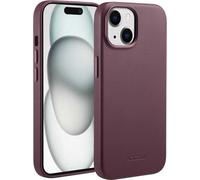 Accezz MagSafe Leather Backcover for the iPhone 15 - Heath Purple