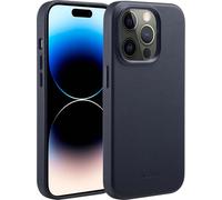 Accezz MagSafe Leather Backcover pour l'Apple iPhone 14 Pro - Noir Onyx