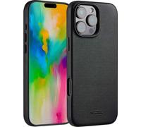 Accezz MagSafe Leather Backcover pour l'Apple iPhone 16 Pro Max - Noir Onyx