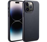 Accezz MagSafe Leather Backcover pour l'iPhone 14 Pro Max - Noir Onyx