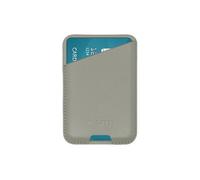 Accezz Porte-cartes en cuir - Compatible avec MagSafe et Qi2 - Light Grey
