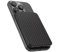 Accezz Powerbank Kevlar 5 000 mAh - Convient pour MagSafe et Qi - Noir