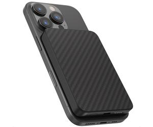 Accezz Powerbank Kevlar 5 000 mAh - Convient pour MagSafe et Qi - Noir