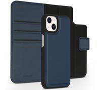 Accezz Premium Leather 2 in 1 Wallet Bookcase pour iPhone 13 Mini - Bleu foncé