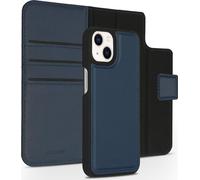Accezz Premium Leather 2 in 1 Wallet Bookcase pour iPhone 13 Mini - Dark Blue