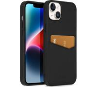 Accezz Premium Leather Card Slot Backcover pour iPhone 14 Plus - Noir