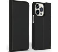 Accezz Premium Leather Slim Bookcase pour iPhone 13 Pro - Noir