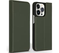 Accezz Premium Leather Slim Bookcase pour iPhone 13 Pro - Vert