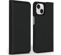 Accezz Premium Leather Slim Bookcase pour iPhone 15 - Noir