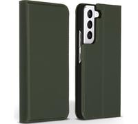 Accezz Premium Leather Slim Bookcase pour le Samsung Galaxy S22 Plus - Vert