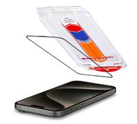 Accezz Protecteur d'écran en verre trempé + Applicateur pour Apple iPhone 15 Pro