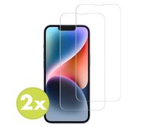 Accezz Accezz Protection d'écran en verre trempé 2-pack iPhone 13 / 13 Pro / 14 / 16e Transparent