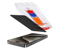 Accezz Protection d'écran en verre trempé avec filtre de confidentialité + Applicateur pour Apple iPhone 15 Pro