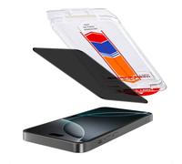 Accezz Protection d'écran en verre trempé avec filtre de confidentialité + Applicateur pour Apple iPhone 16 Pro