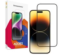 protection d'écran pour iPhone 14 Pro Max, iPhone 15 Plus, iPhone 16 Plus : Accezz Gehard Glass Full Cover - Transparent
