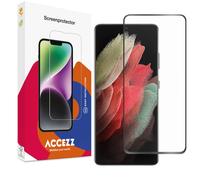 Accezz Protection d'écran en verre trempé Full Cover pour Samsung Galaxy S21 Ultra
