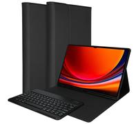 Accezz QWERTY Bluetooth Keyboard Bookcase pour Samsung Galaxy Tab S9 Ultra 14.6 pouces - Noir