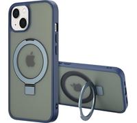 Accezz Ring Stand Backcover avec MagSafe pour iPhone 13 - Bleu