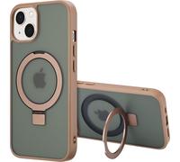 Accezz Ring Stand Backcover avec MagSafe pour iPhone 13 - Marron