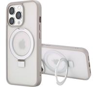 Accezz Ring Stand Backcover avec MagSafe pour iPhone 13 Pro Max - Gris