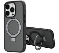 Accezz Ring Stand Backcover avec MagSafe pour iPhone 14 Pro - Noir
