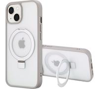 Accezz Coque Ring Stand avec MagSafe pour iPhone 15 - Gris