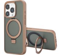 Accezz Coque Ring Stand avec MagSafe pour iPhone 15 Pro - Brown