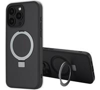 Accezz Ring Stand Backcover avec MagSafe pour iPhone 15 Pro Max - Noir