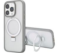 Accezz Ring Stand Backcover avec MagSafe pour l'Apple iPhone 16 Pro - Gris