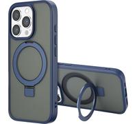Accezz Coque Ring Stand avec MagSafe pour iPhone 16 Pro Max - Blue
