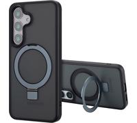 Accezz Ring Stand Backcover avec MagSafe pour le Samsung Galaxy S25 - Noir