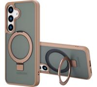 Accezz Ring Stand Backcover avec MagSafe pour le Samsung Galaxy S25 Plus - Marron