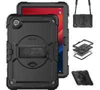 Accezz Rugged Backcover avec bandoulière pour la Lenovo Tab M11 - Noir