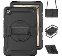 Accezz Rugged Backcover avec bandoulière pour la Samsung Galaxy Tab A9 Plus - Noir