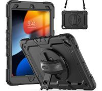 Accezz Rugged Backcover avec bandoulière pour l'Apple iPad Air 3 (2019) / Pro 10.5 (2017) - Noir