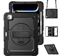 Accezz Rugged Backcover avec bandoulière pour l'Apple iPad Pro 13 (2024) M4 - Noir