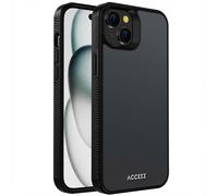 Accezz Rugged Frosted Back Cover Apple iPhone 15 Plus - Noir