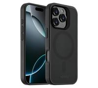 Accezz Rugged Frosted Back Cover avec MagSafe Apple iPhone 16 Pro - Noir