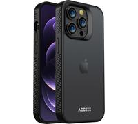 Accezz Rugged Frosted Backcover pour iPhone 14 Pro - Noir