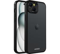 Accezz Rugged Frosted Backcover pour iPhone 15 Plus - Noir