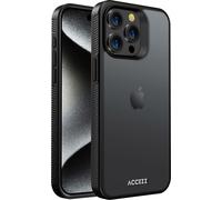 Accezz Rugged Frosted Backcover pour iPhone 15 Pro Max - Noir