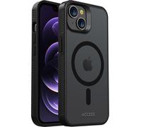 Accezz Rugged Frosted MagSafe Backcover pour iPhone 14 - Noir