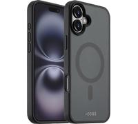 Accezz Rugged Frosted MagSafe Backcover pour iPhone 16 Plus - Noir