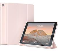 Accezz Smart Silicone Bookcase pour Apple iPad 9 (2021) 10.2 inch / iPad 8 (2020) 10.2 inch / iPad 7 (2019) 10.2 inch - Roze