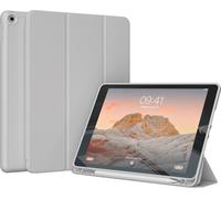 Accezz Smart Silicone Bookcase pour Apple iPad 9 (2021) 10.2 inch / iPad 8 (2020) 10.2 inch / iPad 7 (2019) 10.2 inch - Grijs