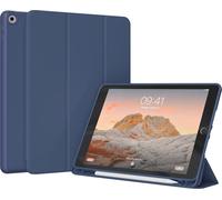 Accezz Smart Silicone Bookcase pour Apple iPad 9 (2021) 10.2 pouces / iPad 8 (2020) 10.2 pouces / iPad 7 (2019) 10.2 pouces - Bleu foncé