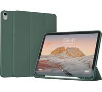 Accezz Smart Silicone Bookcase pour l'Apple iPad 11 (2025) 11 pouces A16 / iPad 10 (2022) 10.9 pouces - Vert foncé